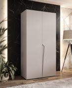 Kleiderschrank | 1 Fach | Farbe: Kaschmir | 1 Kleiderstange | Soft-Close-Funktion | 1 Meter breit | Griffe: Kaschmir | ABS-Kanten | Maße: 100 x 52 x 202 cm