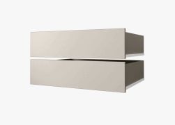 Schubladen für Kleiderschrank, 2er Set, Farbe: Kaschmir - für Schränke mit der Breite 250 cm