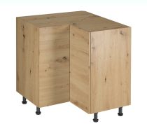 Küchenunterschrank | 2 Drehtüren | Farbe: Eiche Artisan | 79 x 79 x 82 cm | 2 Fächer | hochwertig Verarbeitet | verstellbare Beine