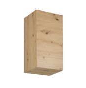 Küchenhängeschrank | 1 Drehtür | Farbe: Eiche Artisan | 40 x 32 x 72 cm | 2 Fächer | Türanschlag wechselbar | klassischer Griff oder Push-to-open Funktion