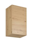 Küchenhängeschrank | 1 Drehtür | Farbe: Eiche Artisan | 45 x 32 x 72 cm | 2 Fächer | hochwertig Verarbeitet | klassischer Griff oder Push-to-open Funktion