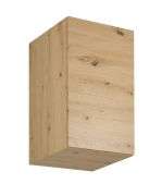 Küchenhängeschrank | 1 Drehtür | Farbe: Eiche Artisan | 45 x 45 x 72 cm | 2 Fächer | hochwertig Verarbeitet | klassischer Griff oder Push-to-open Funktion