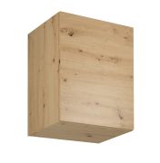Küchenhängeschrank | 1 Drehtür | Farbe: Eiche Artisan | 60 x 45 x 72 cm | 2 Fächer | Türanschlag wechselbar | klassischer Griff oder Push-to-open Funktion