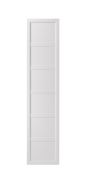 Tür für Kleiderschrank | Farbe: Platinweiß | Maße: 51 x 2 x 228 cm | dekorativer Rahmen