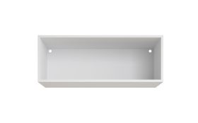 Aufsatz für Kleiderschrank | Farbe: Weiß | Maße: 103 x 55 x 38,5 cm