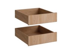 Innenschubladen | 2er Set | Farbe: Eiche Puccini | Maße: 39,5 x 44,5 x 12,5 cm