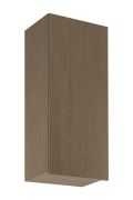 Küchenhängeschrank | 1 Drehtür | Farbe: Eiche Baltic Storm | Soft-Close Funktion | 3 Fächer | 45 x 32 x 100 cm | schmal | Türanschlag: Links
