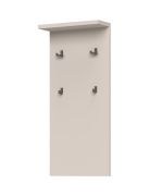 Garderobe mit vier verchromten Haken Neiafu 112, Farbe: Kaschmir, Maße: 100 x 46 x 17 cm, einfaches und modernes Design