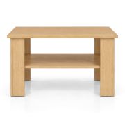 Couchtisch Polon 2 | Farbe: Eiche Sonoma | robust & pflegeleicht | 60 x 60 x 50 cm | große zusätzliche Ablage | Wohnzimmertisch