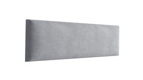 Polsterpaneele, 10er Set, Farbe: Grau, Bezug: Velour, Maße: 60 x 15 cm