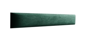 Polsterpaneele, 10er Set, Farbe: Dunkelgrün, Bezug: Velour, Maße: 80 x 15 cm