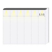 Oberer LED-Rahmen für Drehtürenschrank / Kleiderschrank Siumu und Anbaumodule, 2er Set, Farbe: Beige - Breite: 136 cm