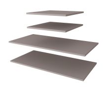 Holzeinlegeboden für Kleiderschrank | 4er Set | Farbe: Kaschmir | für Schränke mit der Breite: 150 cm
