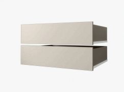 2 x Schrankschubladen, Farbe: Kaschmir
