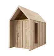 Gartenhütte mit Satteldach | Dreieckfenster | Naturbelassen | Außenmaße: 162,4 x 285,7 cm | Grundfläche: 4,64 m² | Skandinavischer Style | Malmö 31