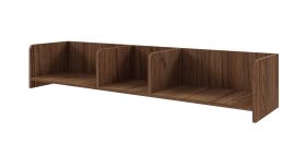 Wandregal | Farbe: Alba-Walnuss | 143 x 27 x 27 cm | schlichtes Design | für Wohnzimmer | hochwertig Verarbeitet