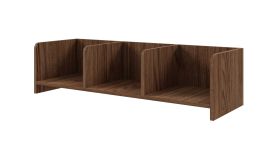 Wandregal | Farbe: Alba-Walnuss | 103 x 27 x 27 cm | schlichtes Design | hochwertig Verarbeitet | für Wohnzimmer