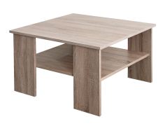 Couchtisch Kikori 04, Farbe: Sonoma Eiche - Abmessungen: 78 x 78 x 47 cm (B x T x H)