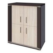 Kommode Aitape 44, Farbe: Sonoma Eiche dunkel / Sonoma Eiche hell - Abmessungen: 105 x 90 x 40 cm (H x B x T)