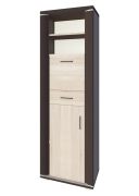 Schrank Aitape 28, Farbe: Sonoma Eiche dunkel / Sonoma Eiche hell - Abmessungen: 188 x 60 x 40 cm (H x B x T)