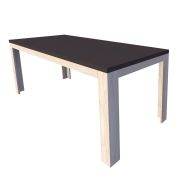 Esstisch ausziehbar Aitape 22, Farbe: Sonoma Eiche dunkel / Sonoma Eiche hell - Abmessungen: 160-200 x 80 cm (B x T)