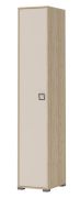 Kinderzimmer - Drehtürenschrank / Kleiderschrank Benjamin 16, Farbe: Buche / Creme - 236 x 44 x 56 cm (H x B x T)