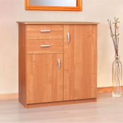Kommode Kebumen 24, Farbe: Erle - Abmessungen: 89 x 84 x 38 cm (H x B x T)