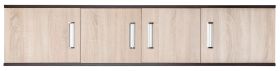Aufsatz für Drehtürenschrank / Kleiderschrank Sepatan 04, Farbe: Wenge / Sonoma Eiche - Abmessungen: 40 x 180 x 60 cm (H x B x T)