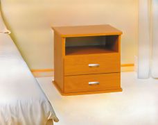 Nachtkommode Grogol 21, Farbe: Erle - Abmessungen: 50 x 45 x 35 cm (H x B x T)