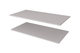 Holzeinlegeboden für Kleiderschrank Karim & Marieta | 2er Set | Farbe: Weiß | für Schränke mit der Breite: 80 cm