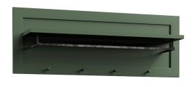 Garderobe Segnas 15, Farbe: Grün - 40 x 109 x 20 cm (H x B x T)