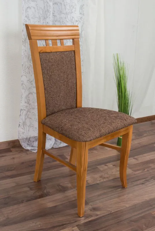 Stuhl Buche massiv Vollholz Erlefarben Junco 249 - Abmessung: 98 x 48 x 50 cm (H x B x T)