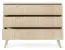 Kommode Crewe 08, Farbe: Beige / Eiche - Abmessungen: 80 x 106 x 38 cm (H x B x T)
