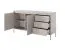Sideboard mit genügend Stauraum Balta 02, Farbe: Beige, drei Schubladen, Push-to-open Funktion, Maße: 81 x 153,5 x 39,5 cm, vier Fächer