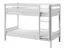 Kinderbett / Etagenbett Niklas 01, massiv, Farbe: Weiß - Liegefläche: 90 x 190 cm (B x L)