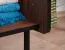 Schrank Mairenke 02, Farbe: Walnuss / Schwarz matt - Abmessungen: 191 x 59 x 55 cm (H x B x T)