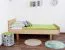 Kinderbett 90 x 200 cm | Massivholz: Buche | Natur Lackiert Abbildung