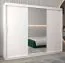 Großer 250 cm breiter Kleiderschrank mit 10 Fächern und 3 Türen | Farbe: Weiß Abbildung