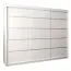 Schiebetürenschrank / Kleiderschrank Jan 06A, Farbe: Weiß matt - Abmessungen: 200 x 250 x 62 cm ( H x B x T)