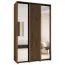 Kleiderschrank Mina in Eiche, Schiebetüren mit Spiegel, viel Stauraum, moderne Optik, platzsparend, Anti Staubbürsten, robust, 235,2 x 150 x 60 cm