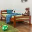 Kinderbett / Jugendbett "Easy Premium Line" K1/2n, Buche Vollholz massiv kirschrot lackiert - Liegefläche: 90 x 200 cm