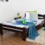 Jugendbett "Easy Premium Line" K4, 120 x 200 cm Buche Vollholz massiv schokobraun lackiert
