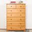 Kommode Kiefer massiv Vollholz Erlefarben Junco 134 – Abmessungen: 117 x 80 x 42 cm (H x B x T)