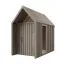 Gartenhaus| Dreieckfenster | Grau-Beige | Grundfläche: 4,64 m² | Skandinavischer Style | Satteldach | Außenmaße: 162,4 x 285,7 cm | Malmö 15