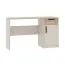 Schreibtisch | Fafe 19 | Kaschmir / Eiche Cremona | 1 Tür | 1 Schublade | 2 Fächer | Soft Close System | 75,5 x 125 x 52,5 cm | eckig | Bürotisch