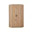 Eckkleiderschrank | Fafe 08 | Eiche Artisan | 2 Türen | Holzoptik |2 Kleiderstangen | 10 Fächer | Soft Close | 195 x 91 x 91 cm | viel Stauraum
