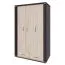 Drehtürenschrank / Kleiderschrank Aitape 30, Farbe: Sonoma Eiche dunkel / Sonoma Eiche hell - Abmessungen: 188 x 120 x 55 cm (H x B x T)