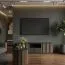 TV-Unterschrank Cikarang 09, Farbe: Schwarz / Eiche - Abmessungen: 43 x 140 x 50 cm (H x B x T)
