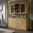 Vitrine Vanimo 15, Farbe: Eiche - Abmessungen: 170 x 156 x 42 cm (H x B x T)