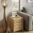 Nachtkommode / Rollcontainer Vanimo 05, Farbe: Eiche - Abmessungen: 60 x 50 x 42 cm (H x B x T)